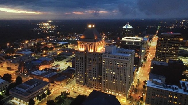 Downtown Greensboro at Night